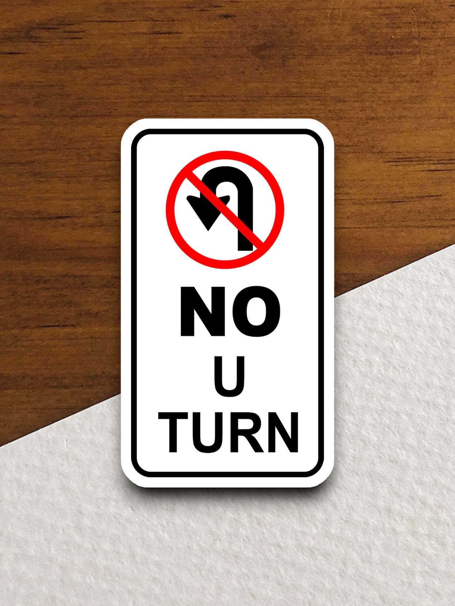 no u turn sticker, u-turn  road sign stickers, Room Décor Traffic Sticker, Road Sign Decoration Road Work Signs, Building Signs