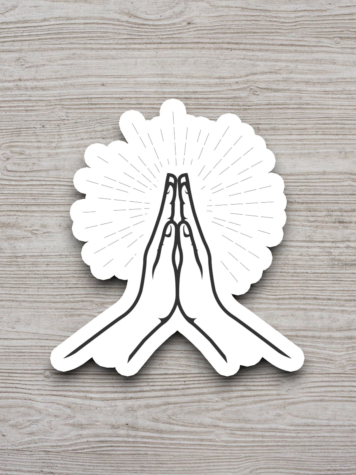 Praying Hands sticker, Religious Sticker, Faith Sticker, Worship Sticker, Christian Sticker, Scripture Sticker, Room Décor