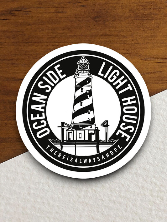 Ocean Side Light House There is Always a Hope sticker, Religious Sticker, Faith Sticker, Worship Sticker, Christian Sticker, Room Décor