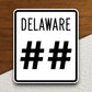 Custom Delaware State Route road sign sticker, road trip sticker, highway sign, room decor, travel sticker