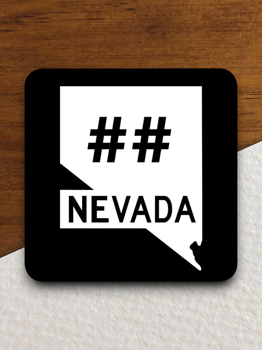 Custom Nevada State Route road sign sticker, road trip sticker, highway sign, room decor, travel sticker