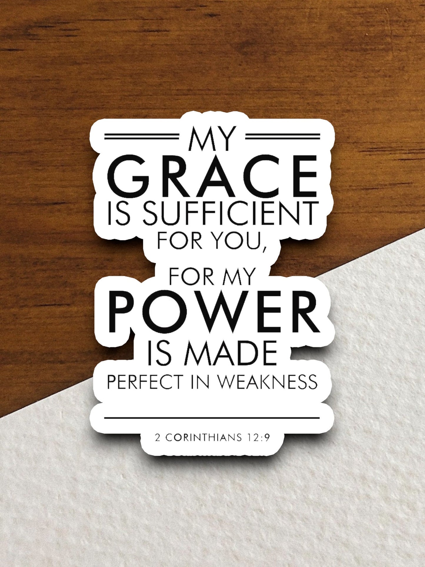 My Grace is Sufficient for You sticker, Religious Sticker, Faith Sticker, Worship Sticker, Christian Sticker, Scripture Sticker, Room Décor