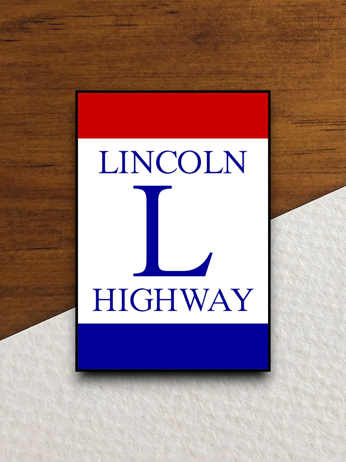 Lincoln Highway Marker  road sign stickers, Room Decor, Traffic Sticker, Road Sign Decoration, Road Work Signs, Building Signs, Traffic Sign