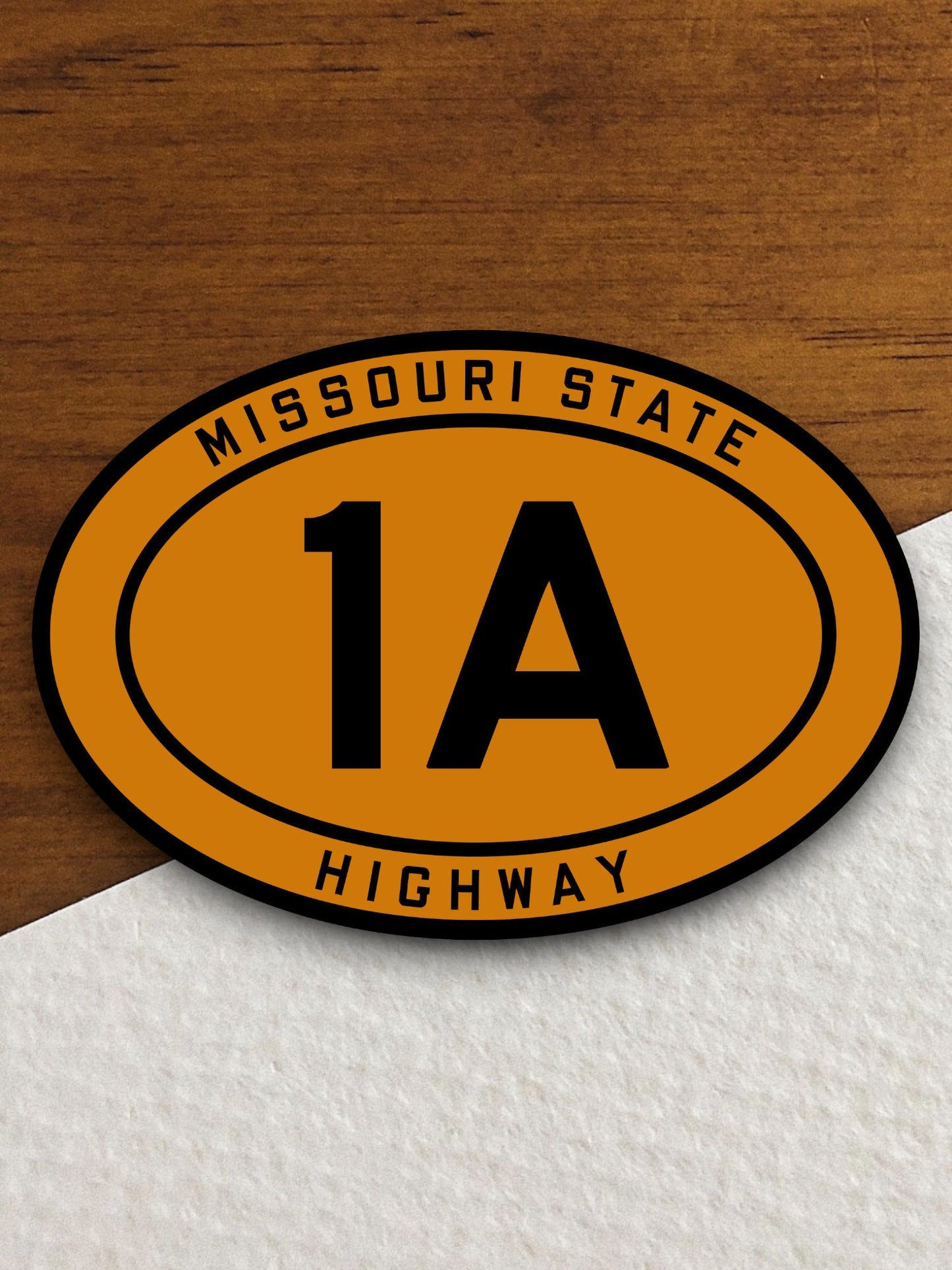 Missouri State Highway 1A road sign sticker, road trip sticker, highway sign, room decor, travel sticker