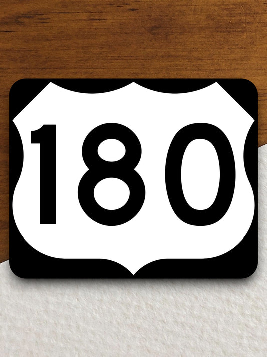 United States route 180 road sign sticker, road trip sticker, highway sign, room decor, travel sticker