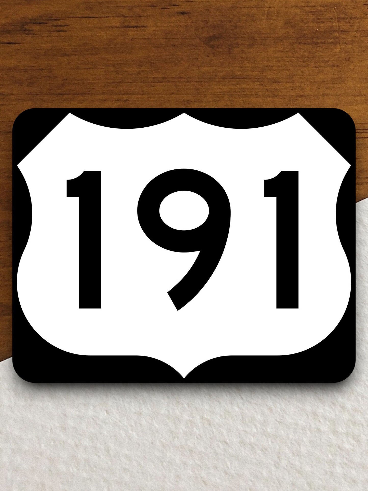 United States route 191 road sign sticker, road trip sticker, highway sign, room decor, travel sticker