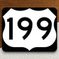 United States route 199 road sign sticker, road trip sticker, highway sign, room decor, travel sticker