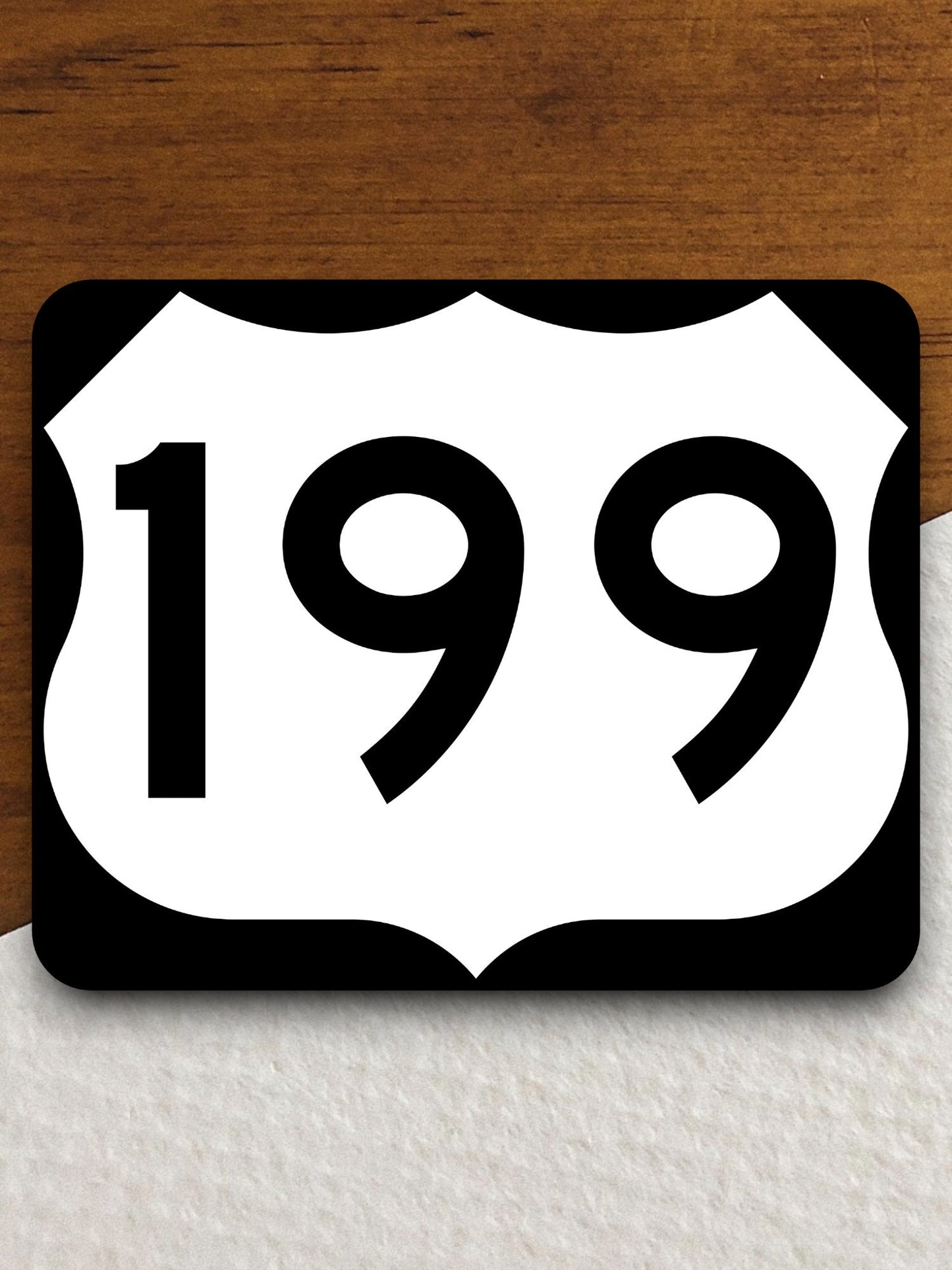 United States route 199 road sign sticker, road trip sticker, highway sign, room decor, travel sticker