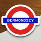 Bermondsey station sticker, the Underground Tube in London England, London tunnel souvenir sticker, road sign travel gift, Room Décor