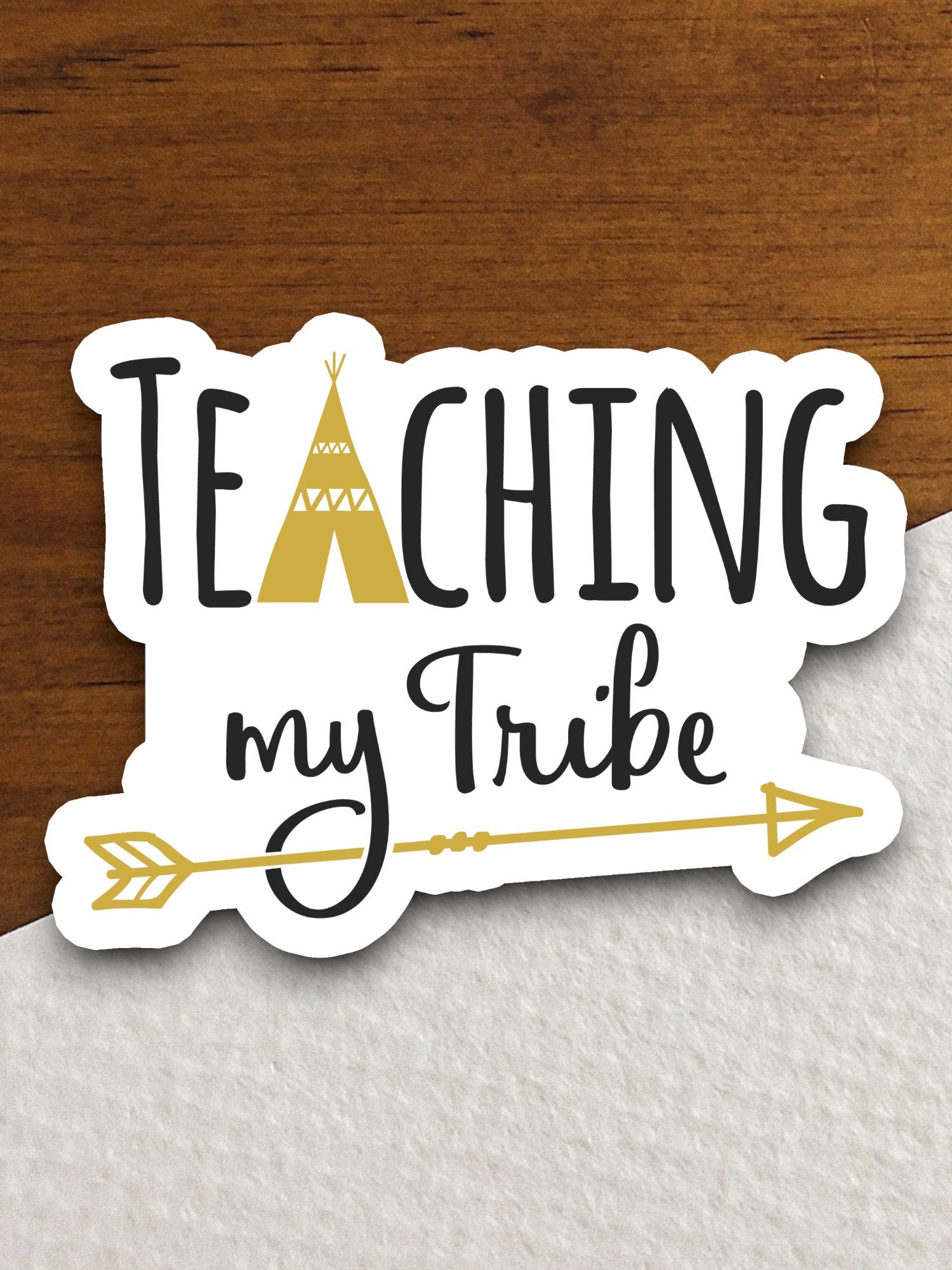 Teaching My Tribe Sticker, Teacher Sticker, Education Sticker, School Sticker, Cute Sticker, Room Decor, Back to School