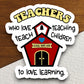 Teachers Who Love Teaching Teach Children to Love Learning Sticker, Teacher Sticker, Education Sticker, School Sticker, Cute Sticker