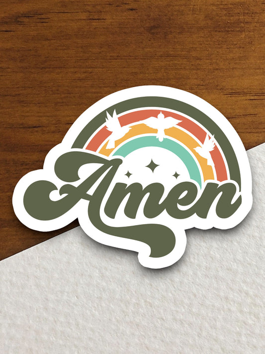 Amen sticker, Religious Sticker, Faith Sticker, Worship Sticker, Christian Sticker, Scripture Sticker, Room Décor