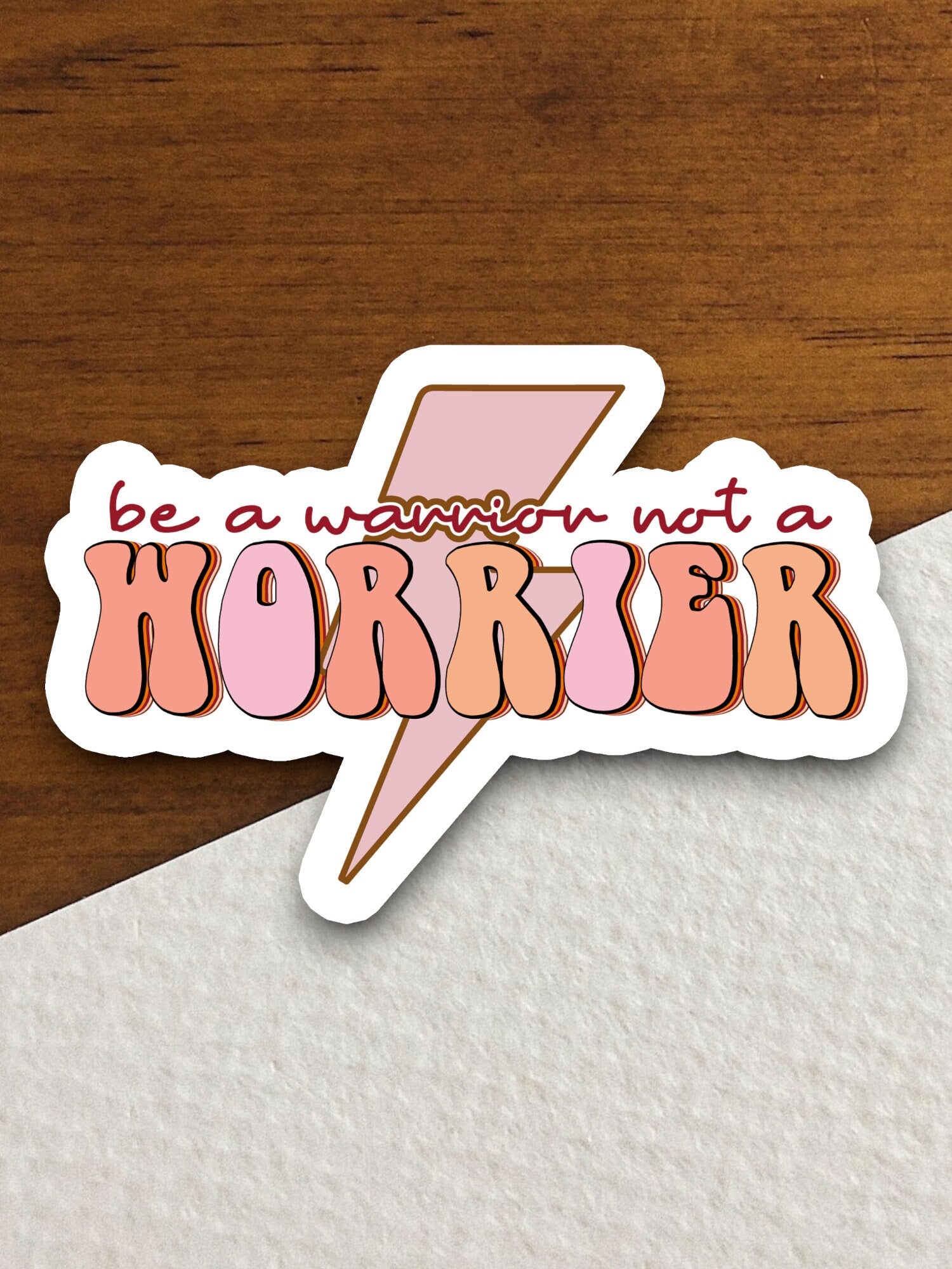 be a warrior not a worrier sticker, religious sticker, warrior sticker, faith sticker, Worship Sticker, Christian Sticker, Scripture Sticker