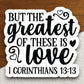 Greatest of these is love first Corinthians 13:13 sticker, Religious Sticker, Faith Sticker, Worship Sticker, Faith Decal, love sticker