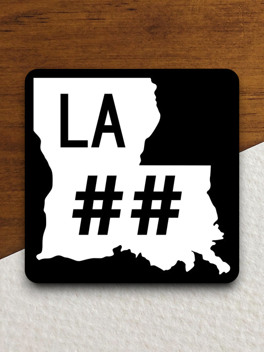 Custom Louisiana State Route road sign sticker, road trip sticker, highway sign, room decor, travel sticker