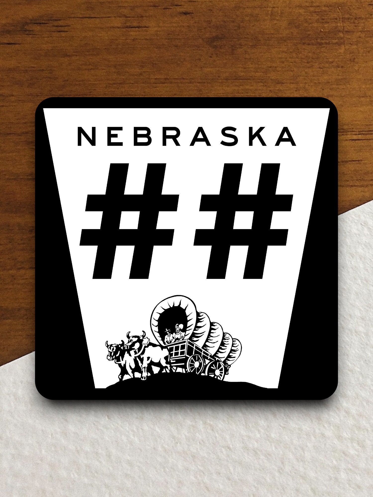 Custom Nebraska State Route road sign sticker, road trip sticker, highway sign, room decor, travel sticker