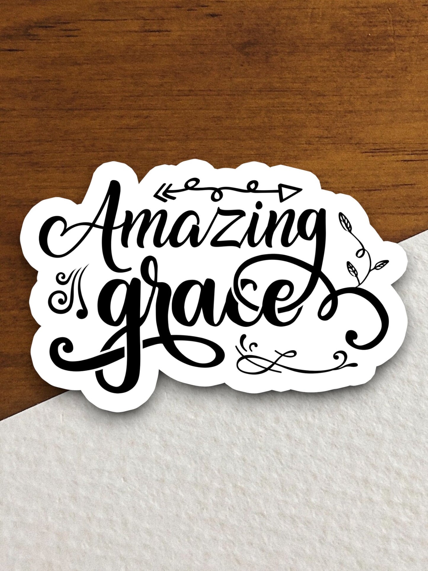 Amazing Grace sticker, Amazing sticker, Religious Sticker, Faith Sticker, Worship Sticker, Christian Sticker, Scripture Sticker, Room Décor