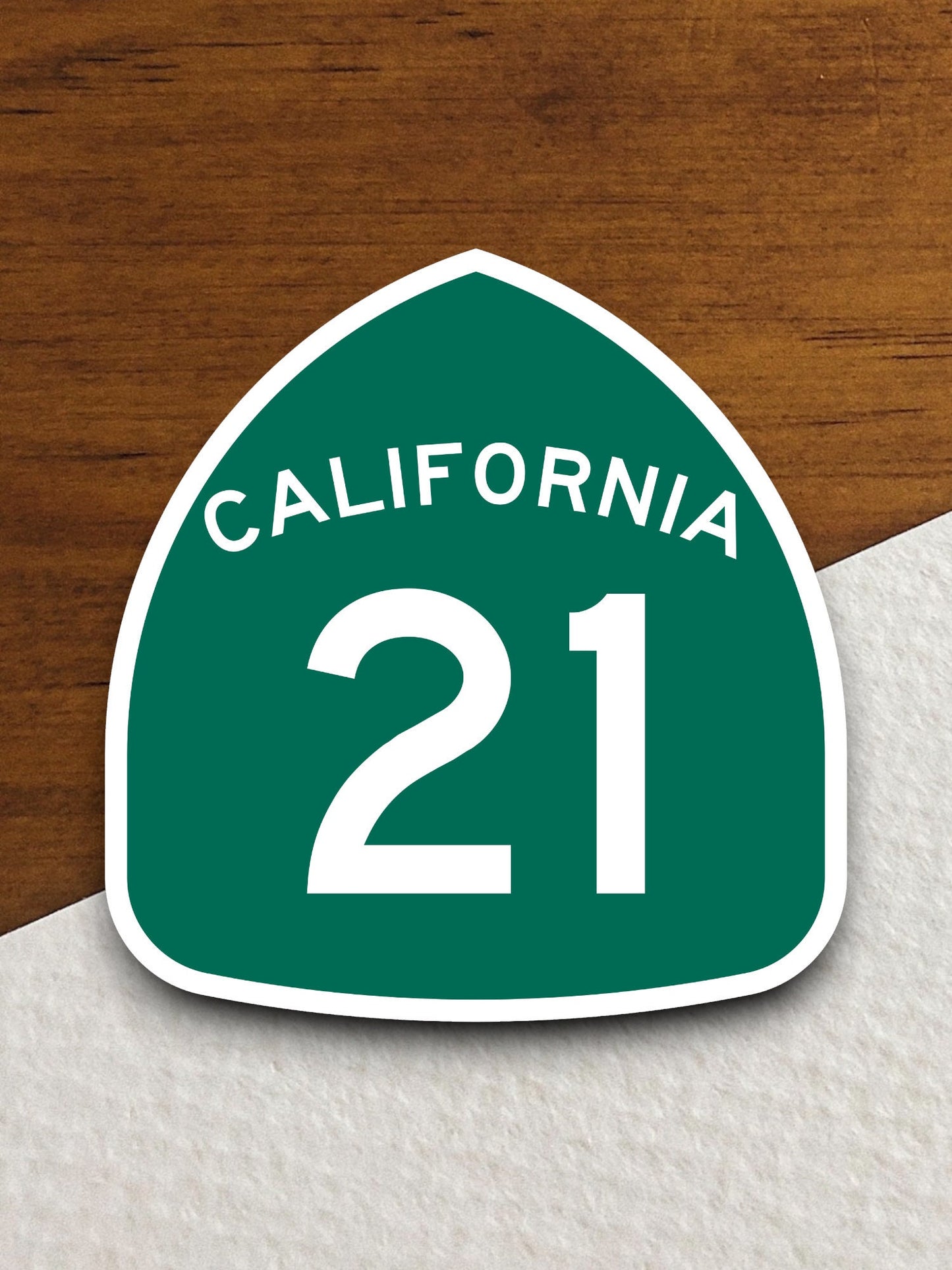 California state route 21 road sign sticker, road trip sticker, highway sign, room decor, travel sticker