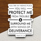 You Are My Hiding Place You Will Protect Me sticker, Religious Sticker, Faith Sticker, Worship Sticker, Christian Sticker, Scripture Sticker