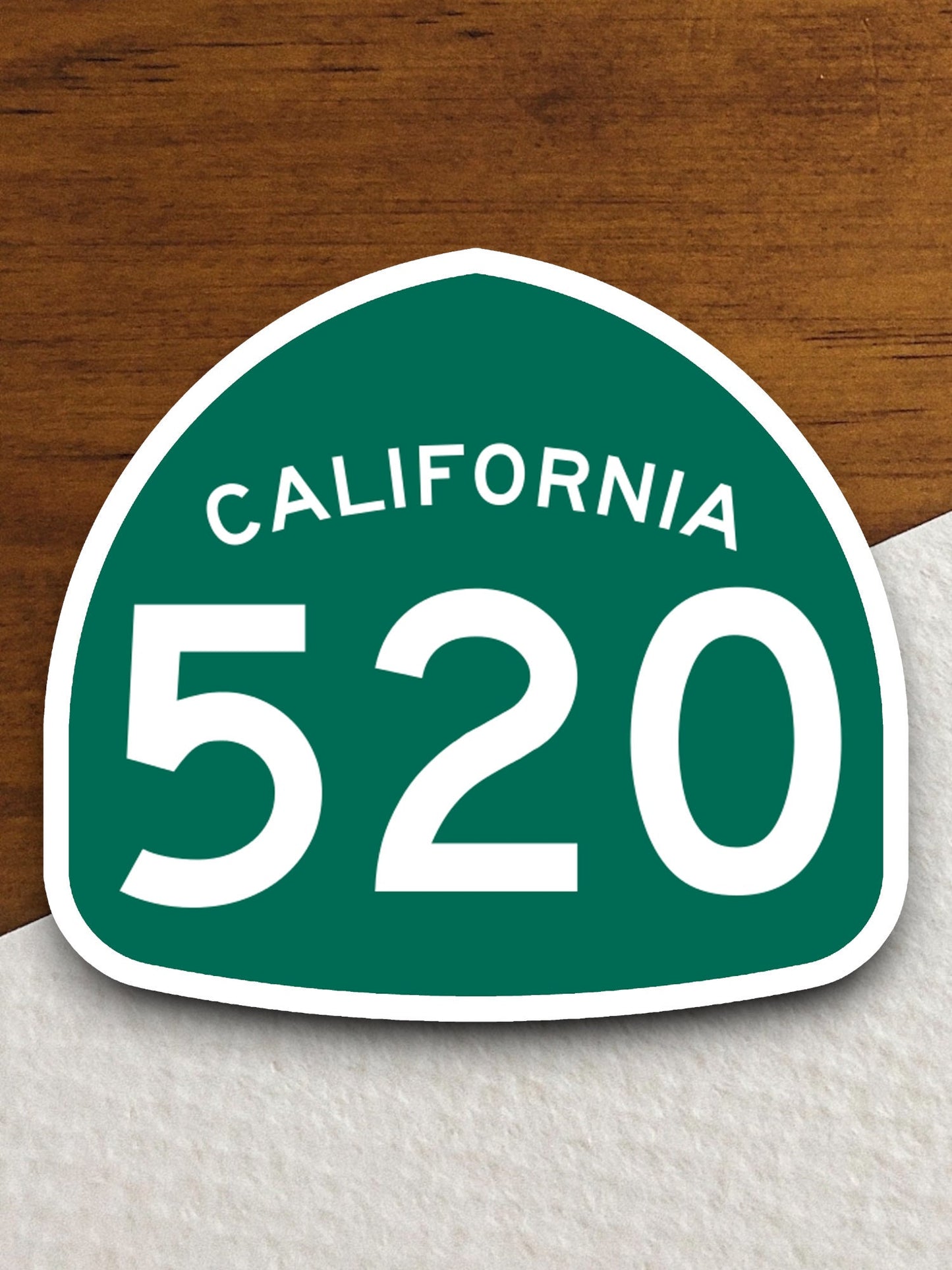 California Highway 520 road sign sticker, road trip sticker, highway sign, room decor, travel sticker