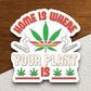 Home is Where Your Plant Is sticker, funny stickers, laptop stickers, water bottle sticker, sticker with sayings