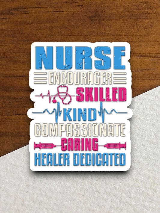 Nurse sticker, funny stickers, laptop stickers, water bottle sticker, sticker with sayings