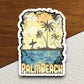 Palm Beach Sticker, vacation sticker, travel sticker, room decor, water bottle sticker, laptop sticker