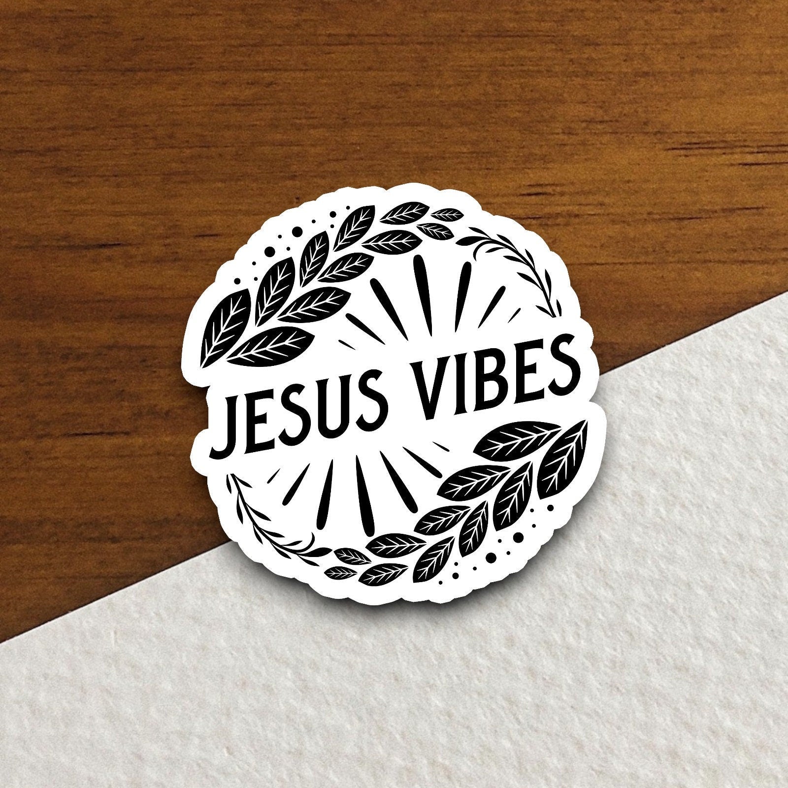 Jesus Vibes sticker, Religious Sticker, Faith Sticker, Worship Sticker, Christian Sticker, Scripture Sticker, Room Décor