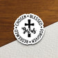 Jesus chosen blessed redeemed forgiven sticker, Religious Sticker, Faith Sticker, Worship Sticker, Christian Sticker, Scripture Sticker