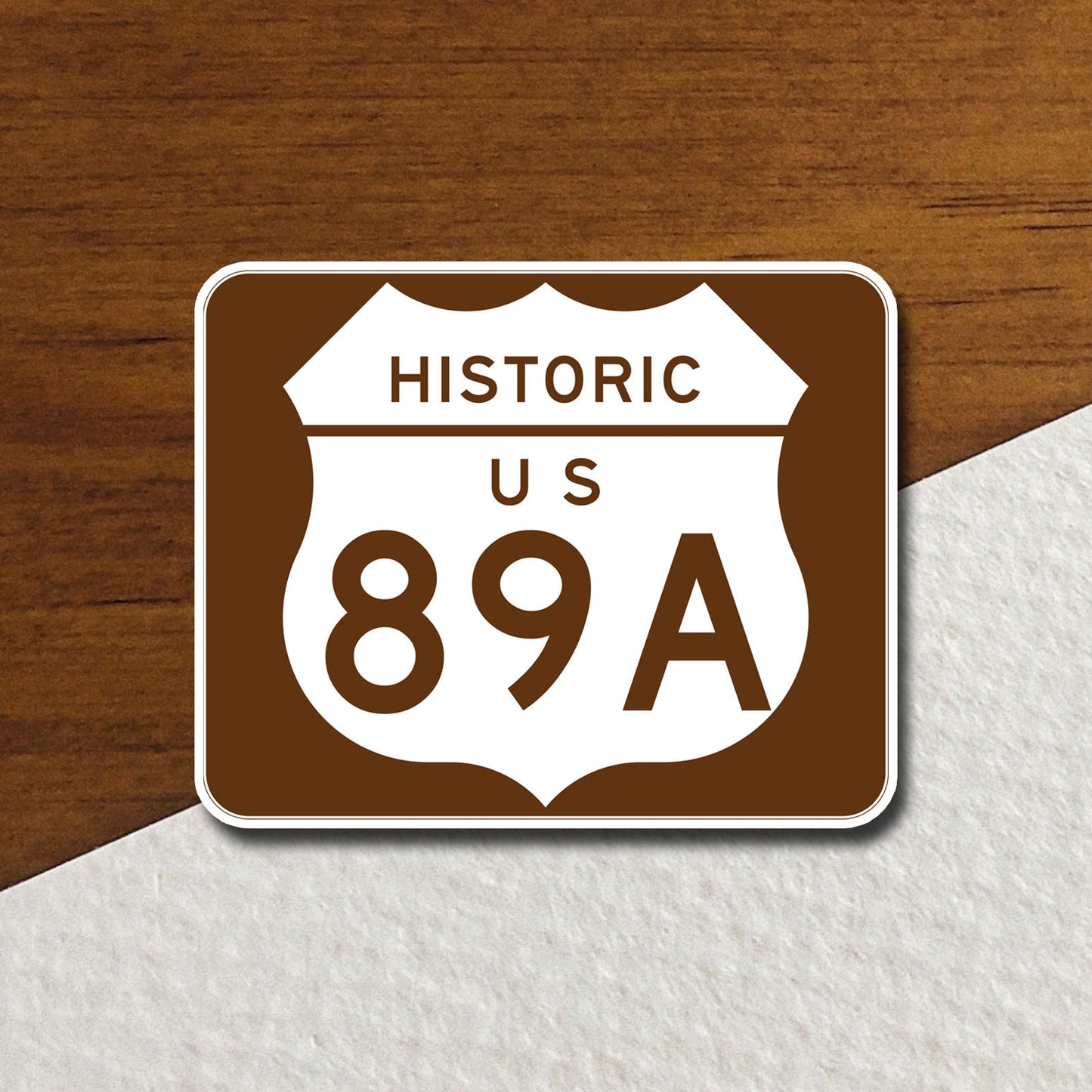 Historic US Route 89A Arizona road sign sticker, road trip sticker, highway sign, room decor, travel sticker