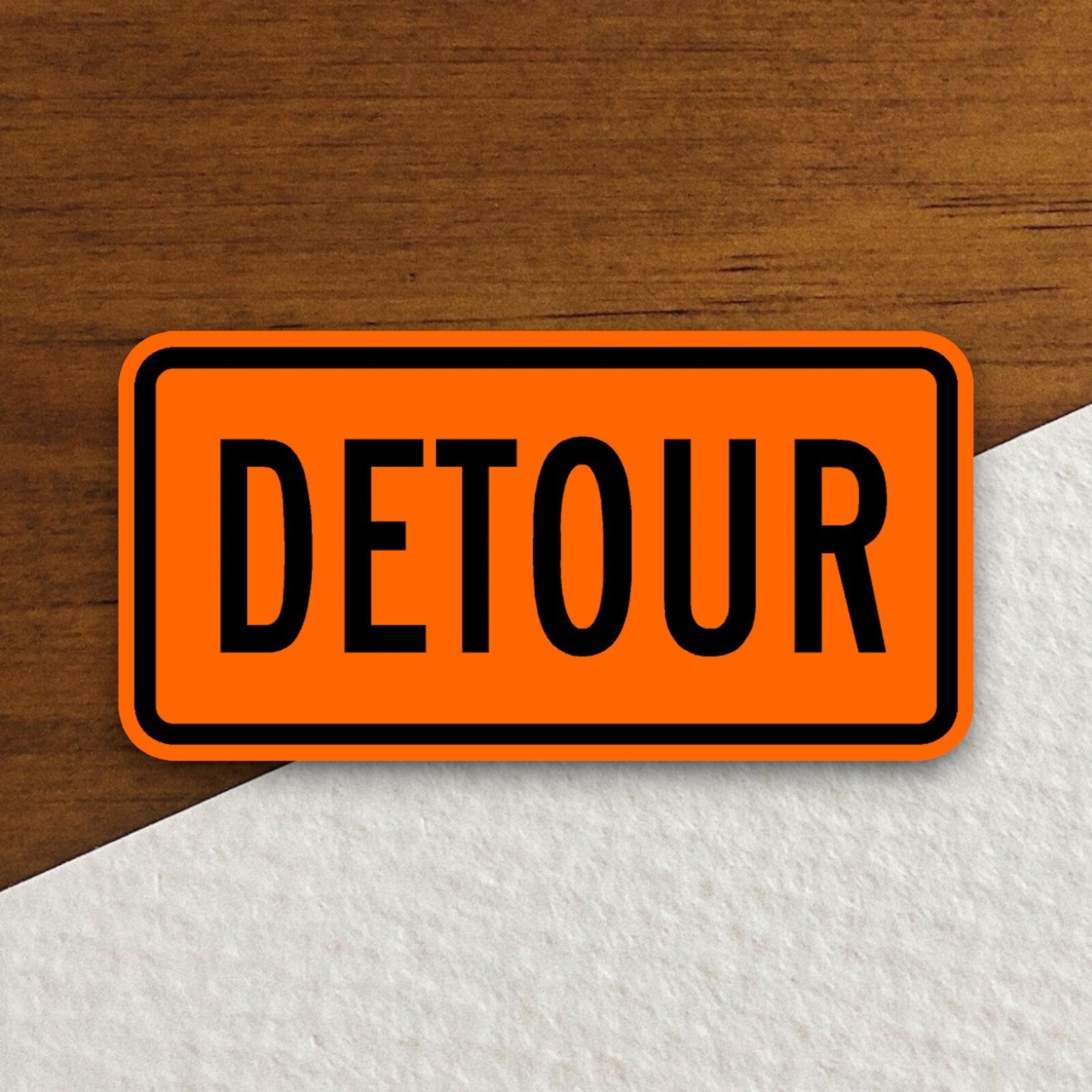 Detour road sign stickers, Room Decor, Traffic Sticker, Road Sign Decoration, Road Work Signs, Traffic Sign