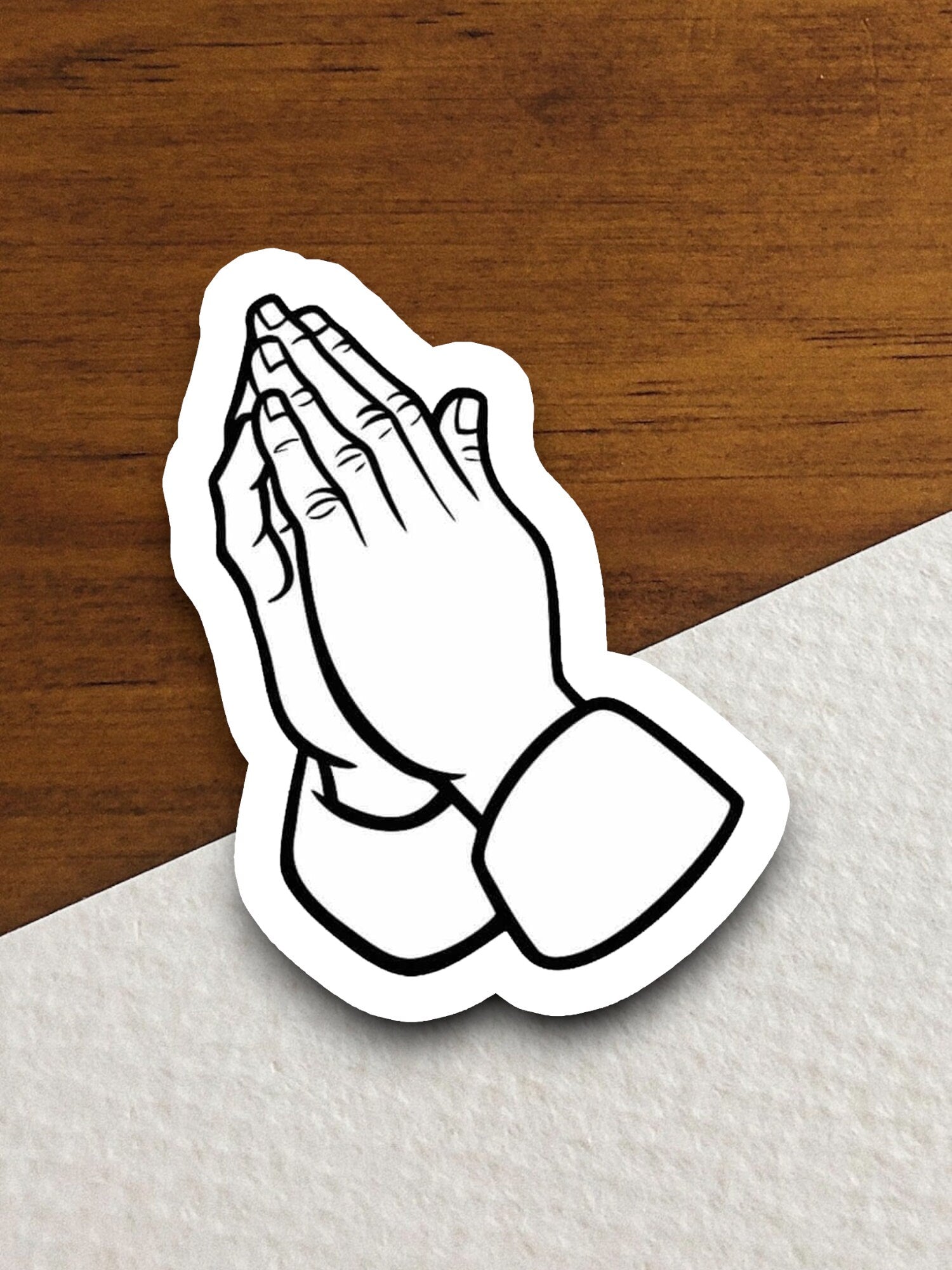 Praying Hands sticker, faith sticker, Religious Sticker, Faith Sticker, Worship Sticker, Christian Sticker, Scripture Sticker, Room Décor