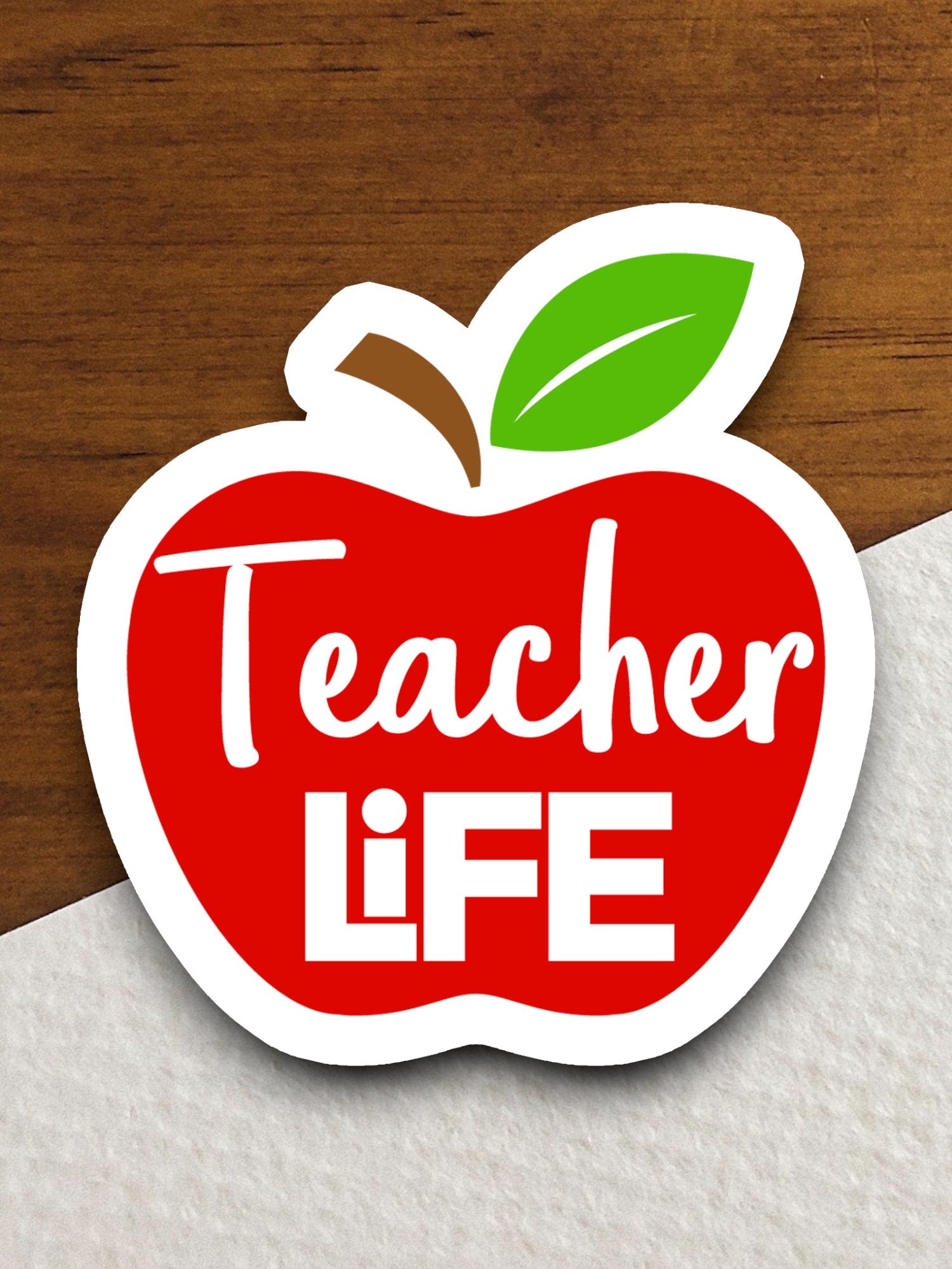 Teacher Life Sticker, Teacher Sticker, Education Sticker, School Sticker, Cute Sticker, Room Decor, Apple Sticker, Back to School