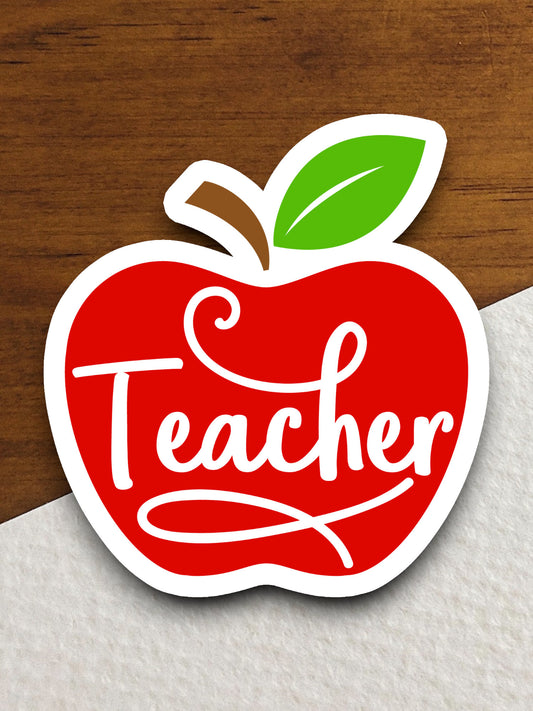 Teacher Sticker, Teacher Sticker, Education Sticker, School Sticker, Cute Sticker, Room Decor, Apple Sticker, Back to School