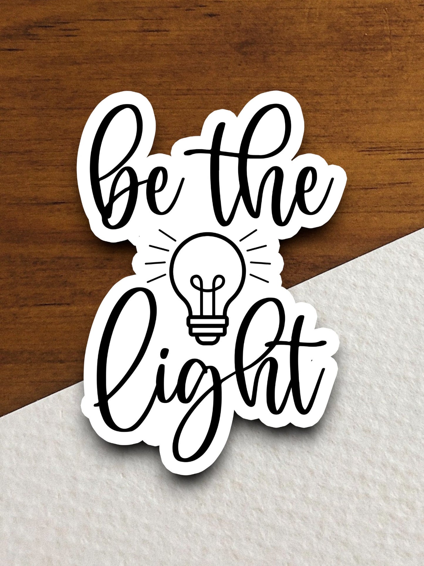 Be he light sticker, Religious Sticker, Faith Sticker, Worship Sticker, Christian Sticker, Scripture Sticker, Room Décor