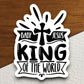 Baby Jesus king of the world sticker, religious sticker, Baby sticker, Jesus sticker, king sticker, faith sticker, Worship Sticker, bible