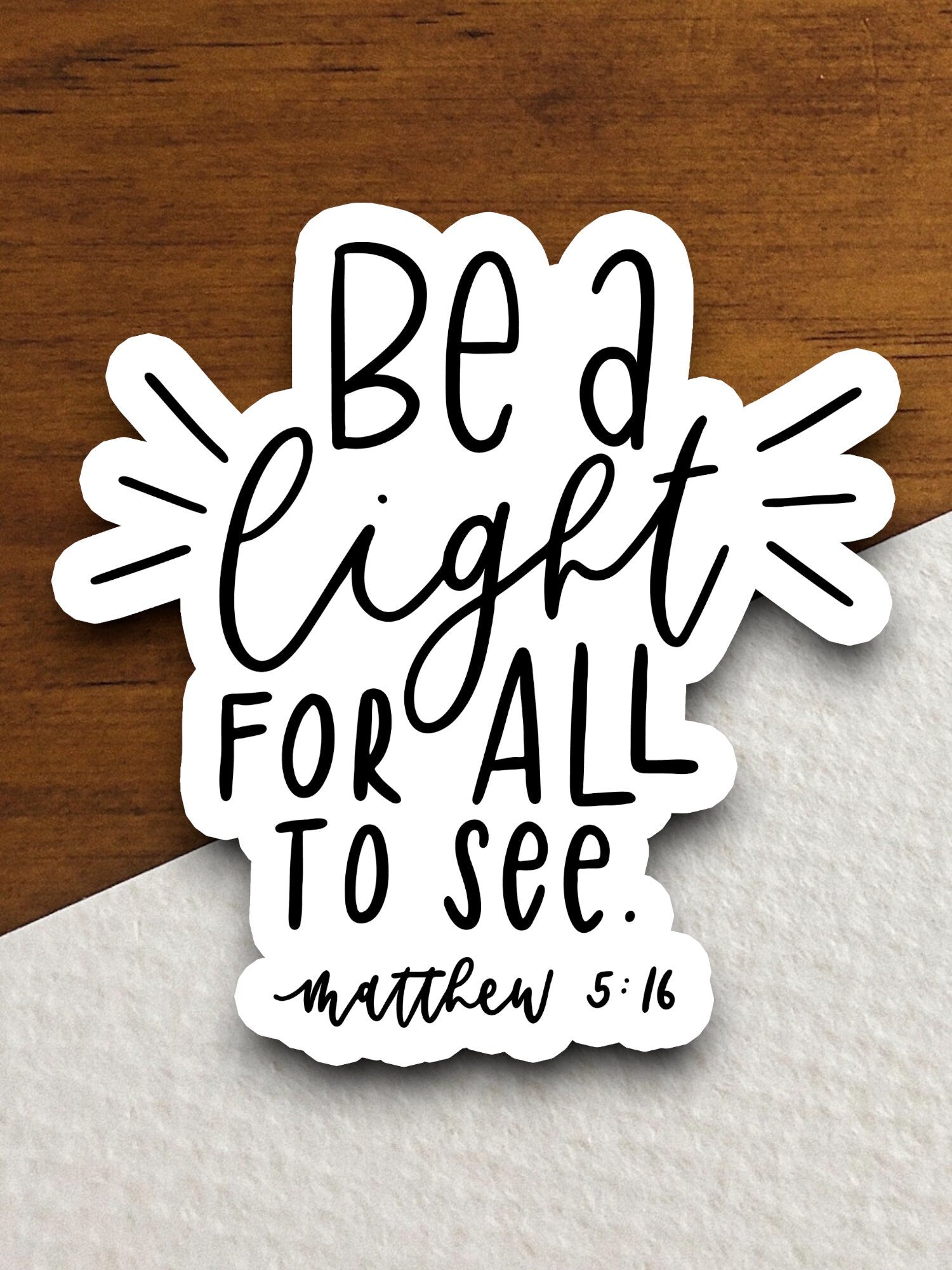 Be a light for all to see sticker, religious sticker, light sticker, faith sticker, Worship Sticker, Christian Sticker, Scripture Sticker