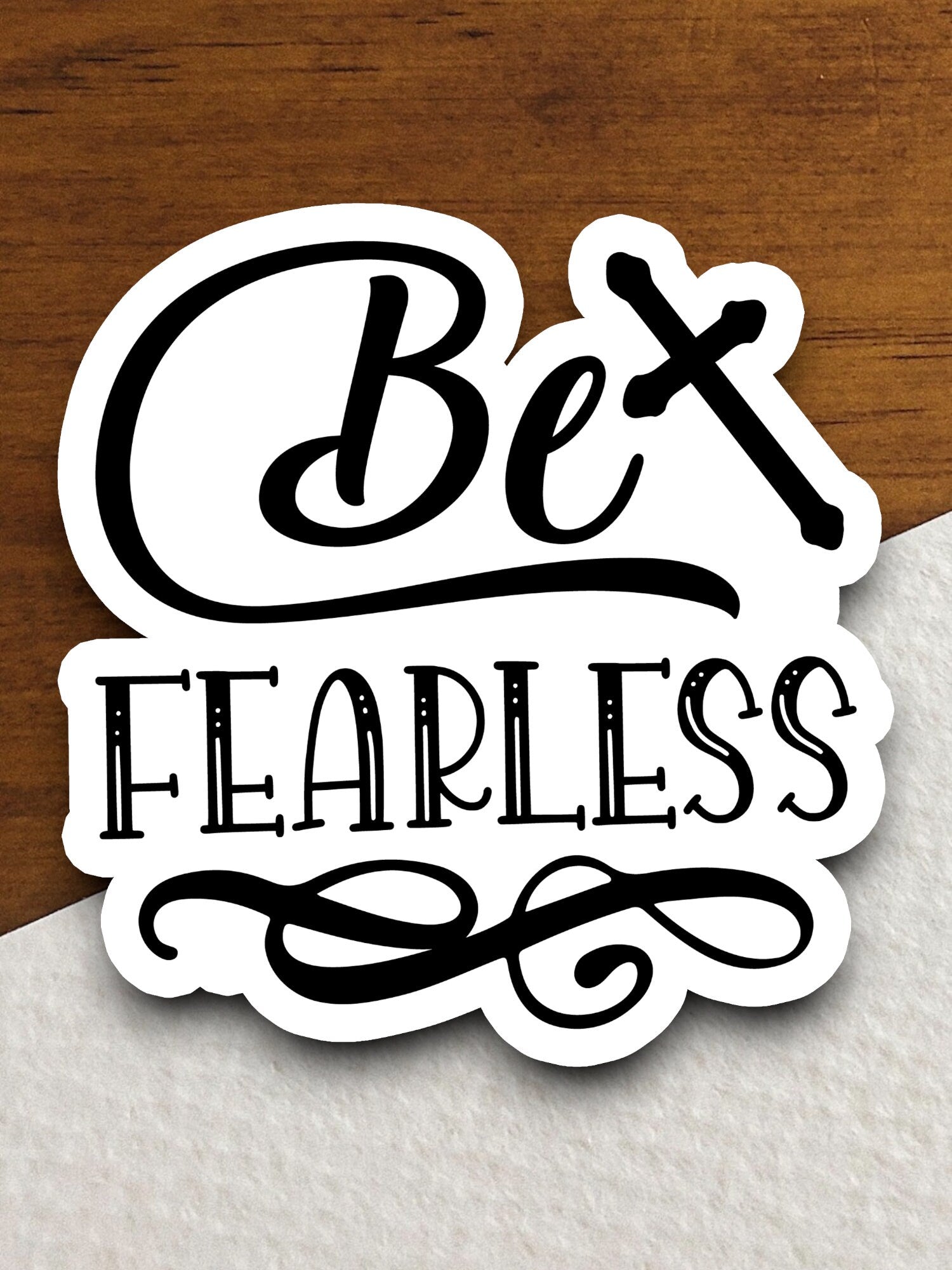 Be Fearless sticker, Religious Sticker, Faith Sticker, Worship Sticker, Christian Sticker, Scripture Sticker, Room Décor