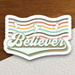 Believer and doves sticker, Religious Sticker, Faith Sticker, Worship Sticker, Christian Sticker, Scripture Sticker, Room Décor