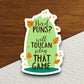 Bird Puns Well Toucan Play That Game sticker, funny stickers, laptop stickers, water bottle sticker, sticker with sayings