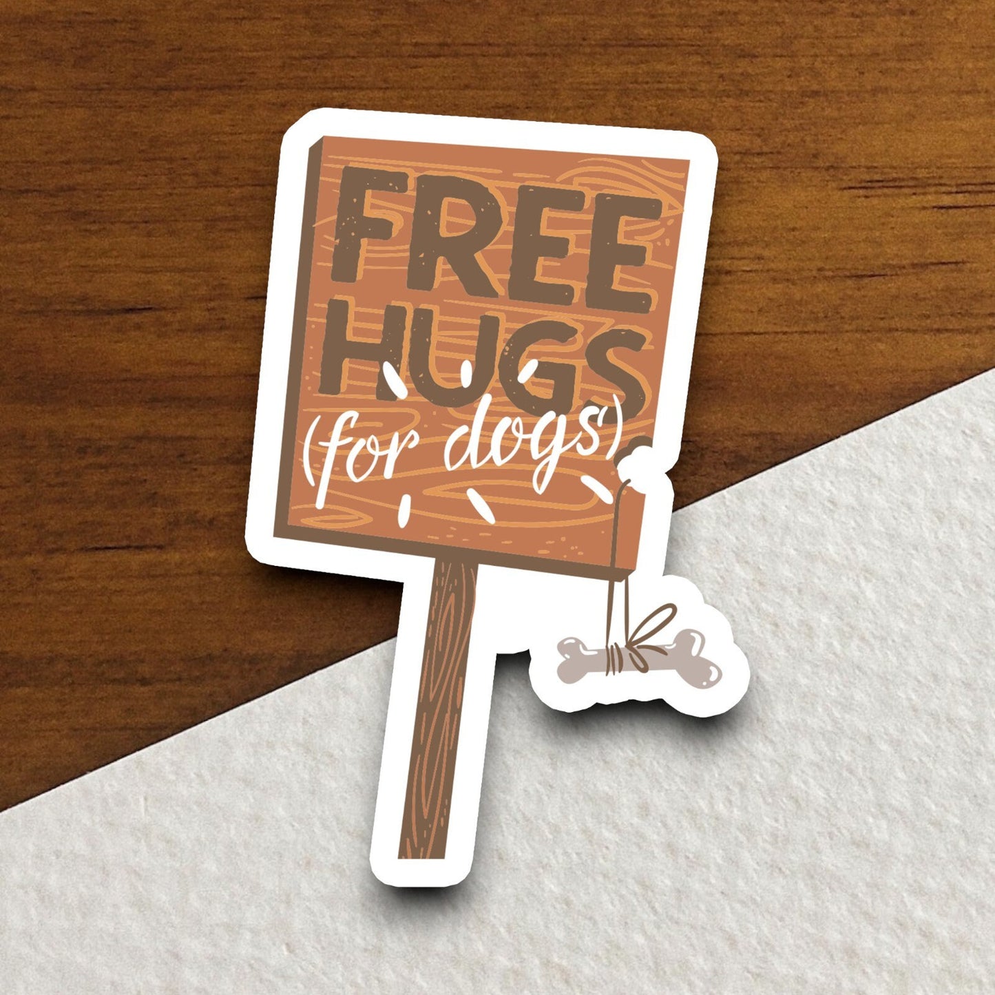 Free hugs for dogs dog sticker, Funny Animal Sticker For Laptop, Water Bottle, Hydro flask, Phone, Computer, Gift, Pet Sticker