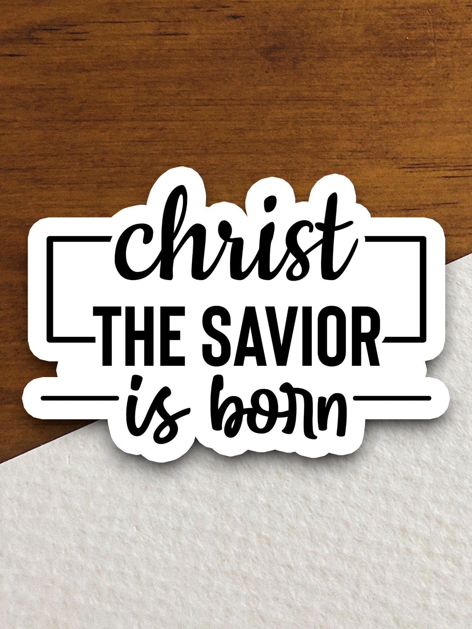 Christ the Savior is Born sticker, Christ sticker, Savior sticker, Religious Sticker, Faith Sticker, Worship Sticker, Christian Sticker