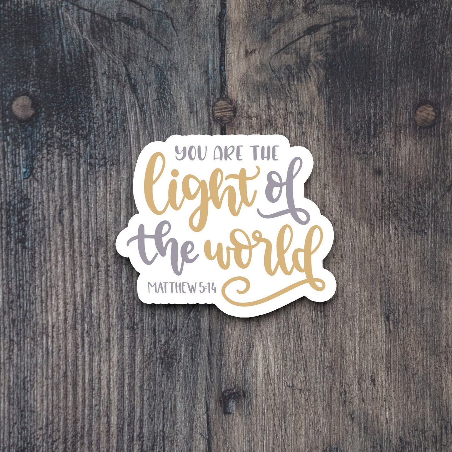 You are the light of the world sticker, Religious Sticker, Faith Sticker, Worship Sticker, Christian Sticker, Scripture Sticker, Room Décor