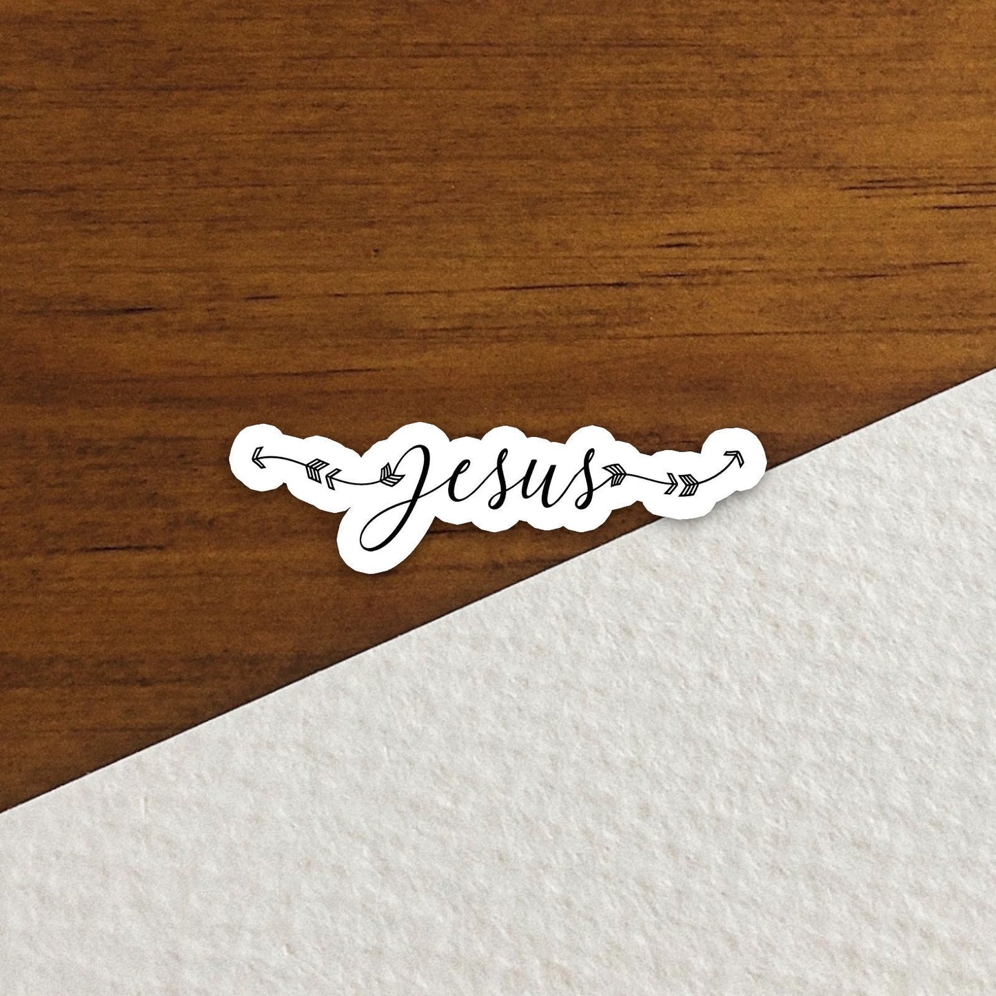 Jesus arrow sticker, Religious Sticker, Faith Sticker, Worship Sticker, Christian Sticker, Scripture Sticker, Room Décor