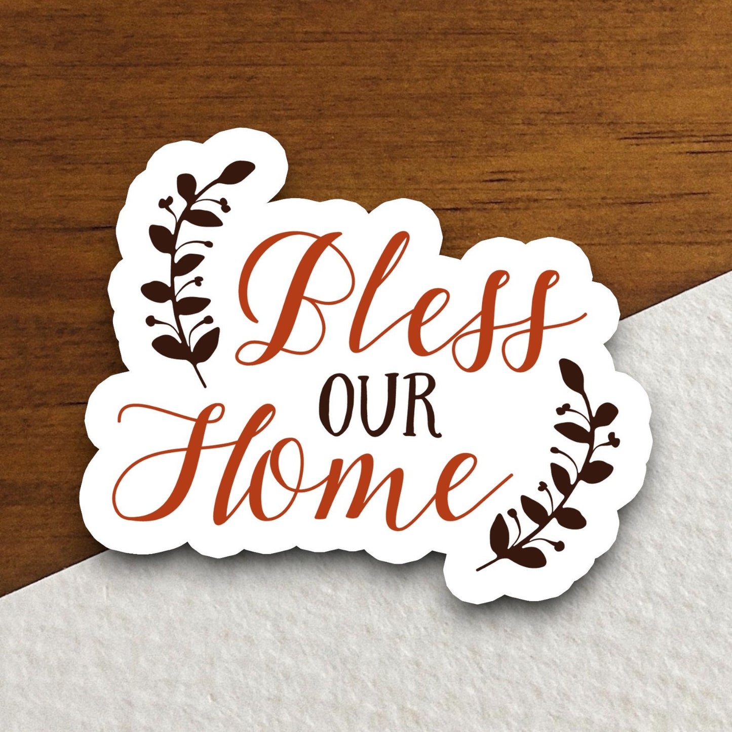 Bless our home sticker, religious sticker, blessed sticker, faith sticker, Worship Sticker, Christian Sticker, Scripture Sticker, Room Décor