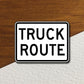 Truck Route  road sign stickers, Room Decor, Traffic Sticker, Road Sign Decoration, Road Work Signs, Traffic Sign