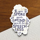 If You Spoke Your Mind You'd Be Speechless sticker, funny stickers, laptop stickers, water bottle sticker, sticker with sayings