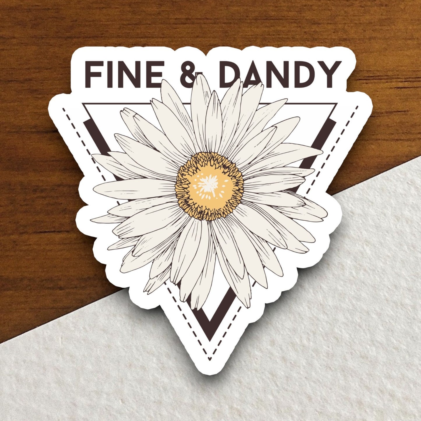 Fine and Dandy Sticker, Laptop Stickers, Funny Stickers, Laptop Decals, Tumbler Stickers, Water Bottle Sticker, Custom Stickers, Room Décor