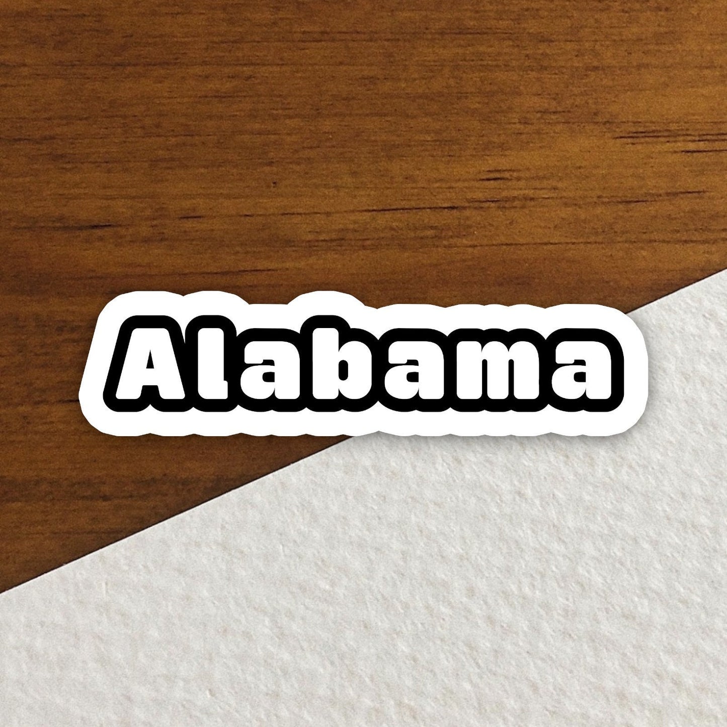 Alabama Sticker, State Sticker, Water Bottle Sticker, Journal Sticker, Laptop Sticker, Room Decor