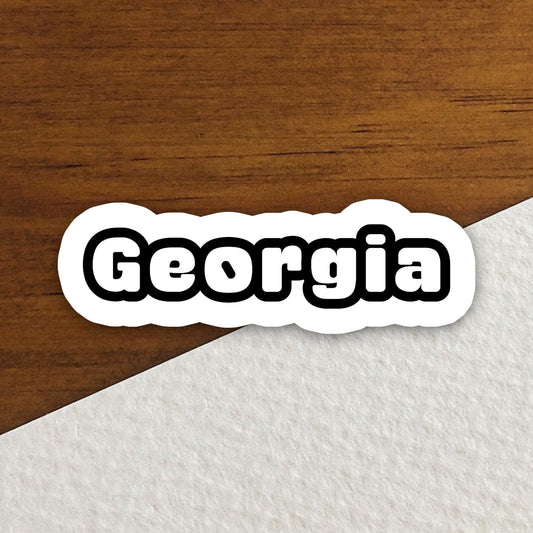 Georgia Sticker, State Sticker, Water Bottle Sticker, Journal Sticker, Laptop Sticker, Room Decor